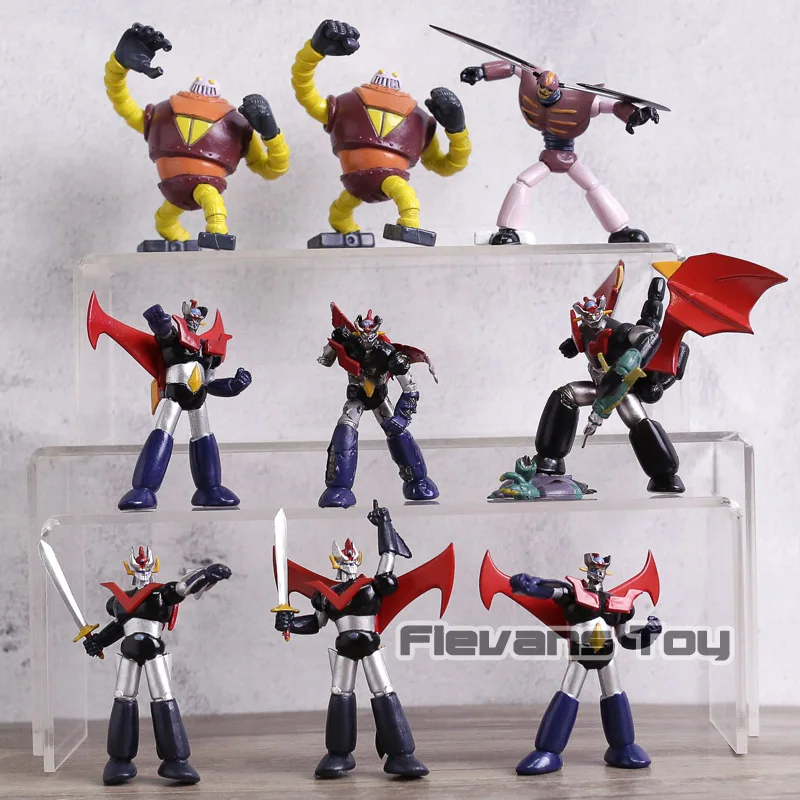 

10pcs Mazinger Z Toys Gx-70 Robot Chogokin Mazinger Z Soul of Chogokin Kurogane PVC Action Figure Set Collection Model Dolls Toy