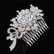 2015 Newest Fashion Bridal Hair accessories Wedding Flower Hair Comb Bridal Rhinestone Crystal Bridesmaid Jewelry цена 2015 Newest Fashion Bridal Hair accessories Wedding Flower Hair Comb Bridal Rhinestone Crystal Bridesmaid Jewelry цены онлайн