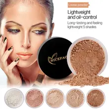 Стойкий Макияж для лица гладкая рассыпчатая пудра Прозрачная отделка водостойкая Пудра Косметика