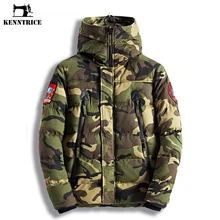 KENNTRICE зимняя куртка мужская камуфляжная Анорак Мужская s Зимняя парка стеганая мужская куртка камуфляжные пальто толстая мягкая теплая Свободная куртка мужская
