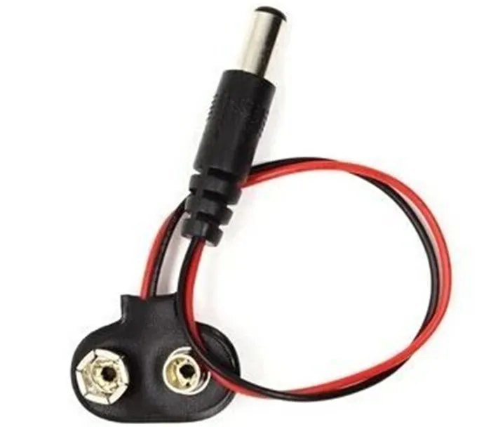 Experimental 9V Battery Snap Power Cable to DC clip Male Line Adapter for font b Arduino