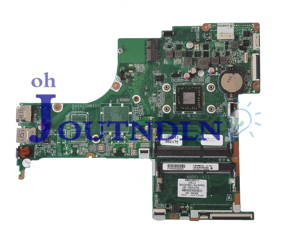 JOUTNDLN для HP Pavilion 17Z-G000 17-G Материнская плата ноутбука 809399-601 809399-501 809399-001 DA0X22MB6D0 W/A8-7410