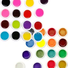 Горячие 40 Цвет УФ Дизайн ногтей флуоресцентный+ жемчужное Цвет гель ST Книги по искусству er комплект живопись Кисточки комплект