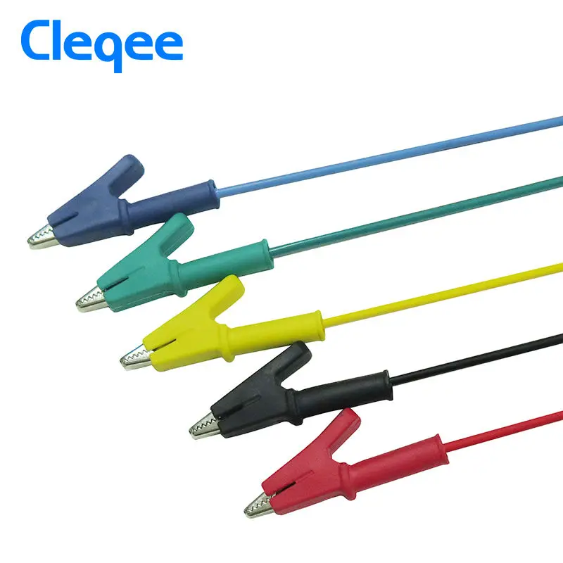 Cleqee P1024 двухсторонние зажимы кабель Аллигатор Тестирование зонд свинцовый