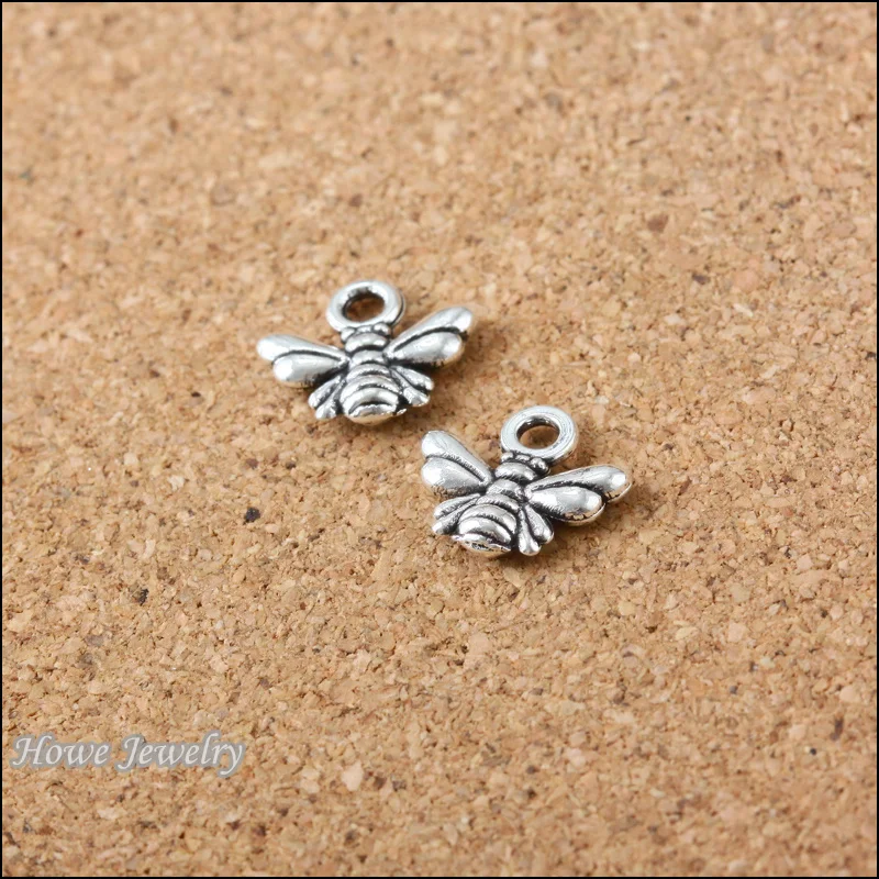 

60 pcs pendant Bumblebee Antique silver alloy Pendant european Style jewelry findings B129