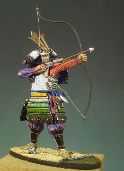 

Scale Models 1/ 32 54mm Samurai Archer (1300) 54mm figure Historical Resin Model