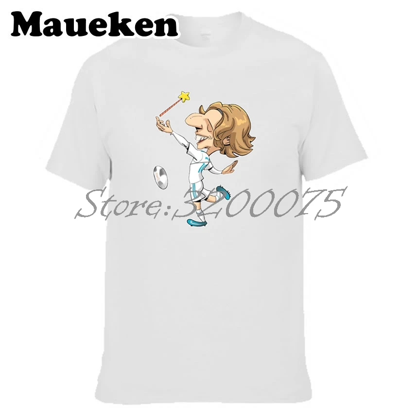 Мужская футболка Luka Modric 10 Croatia reals magician core Legend для фанатов подарок с круглым