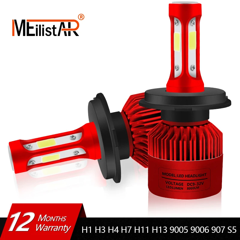 

Car Led H7 H4 H1 H3 H8 H11 H13 9005 9006 9007 881 LED Headlights 6500K 72W 8000LM Automobiles Part Lamp Bulb Auto Car Light