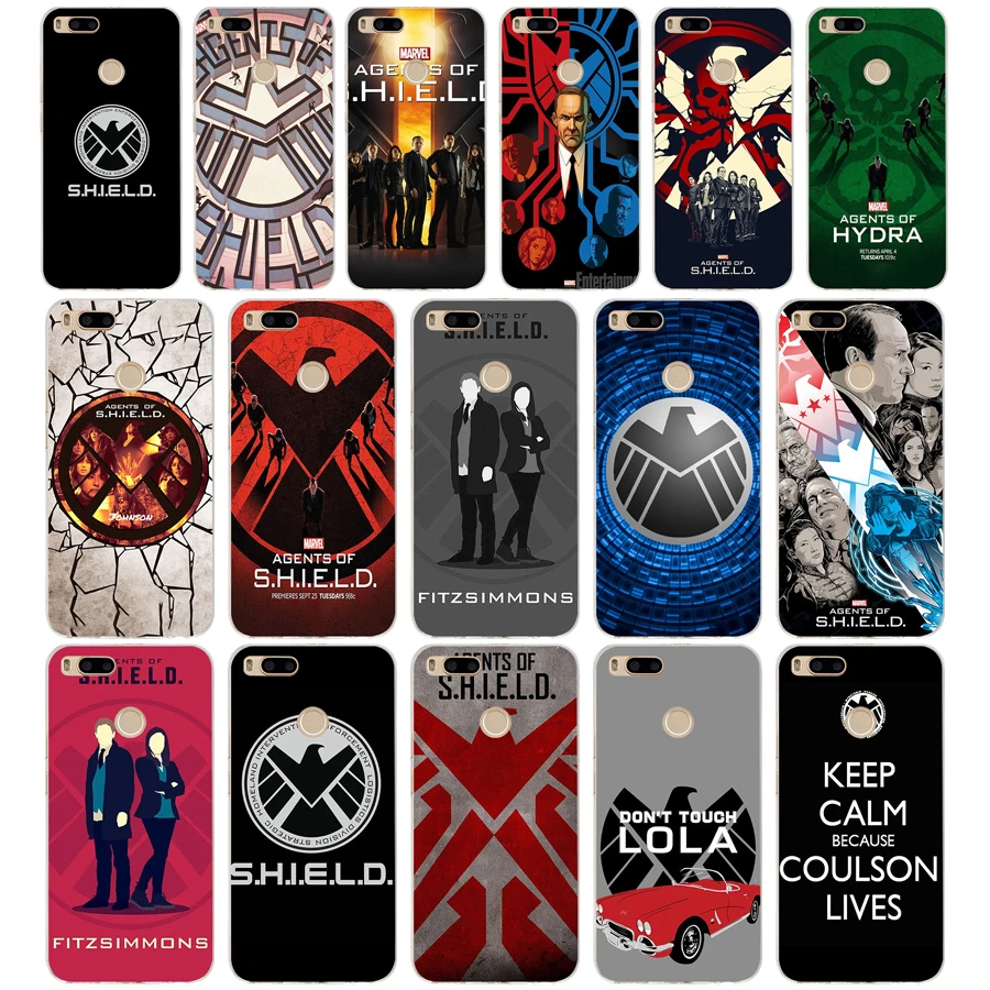 

184 Agents of s h i e l d season shield Marvel Soft Silicone Tpu Cover phone Case for xiaomi redmi 4A 4X note 4 4x mi A1 A2 lite