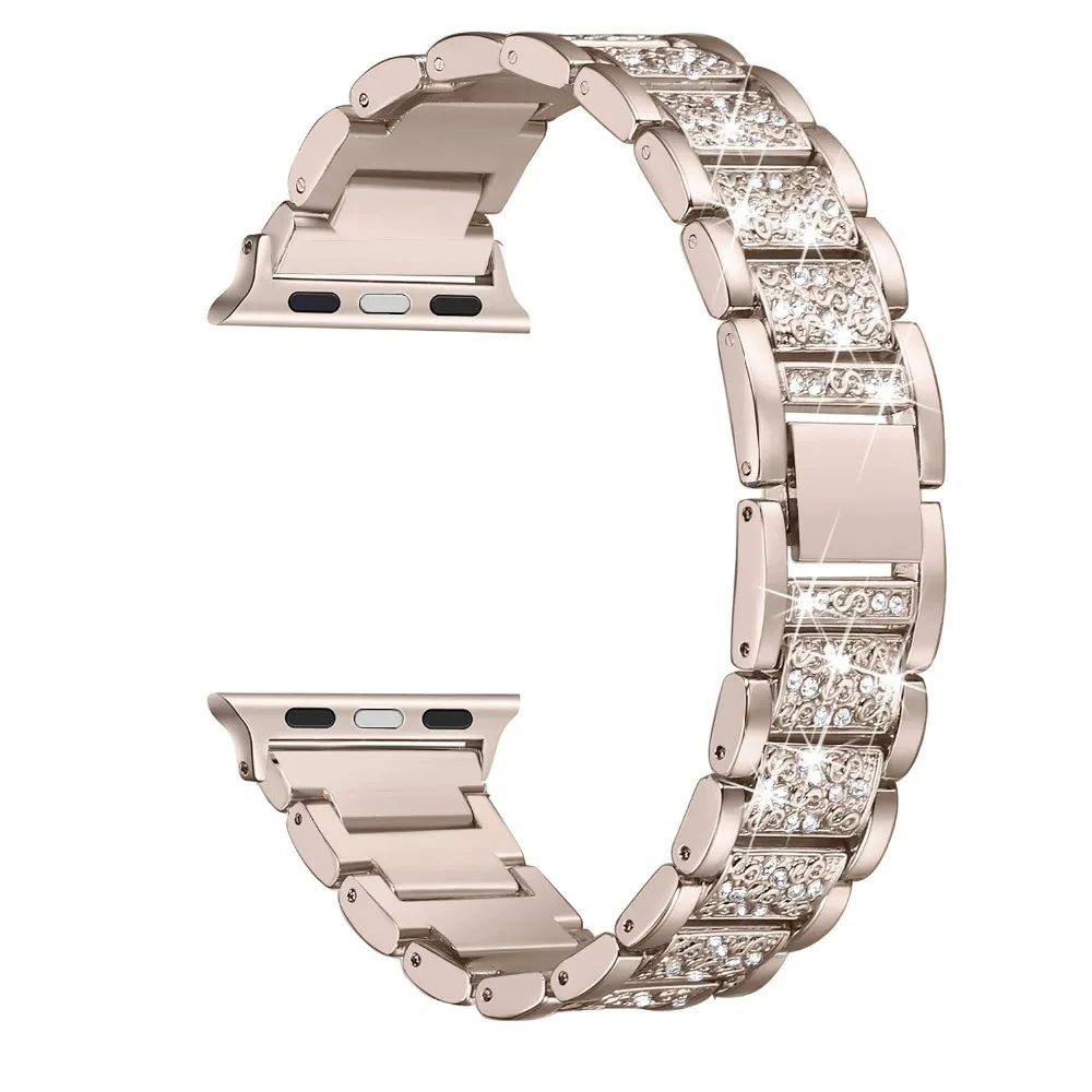 Ремешок из нержавеющей стали для Apple watch 5 4 band 42 мм 38 iwatch 3 44 40 металлический ремешок