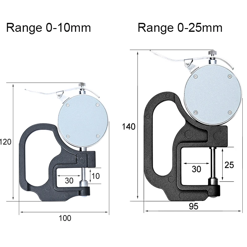 0,001 мм цифровой толщиномер 25 мм Портативный ЖК-Электронный микрометр микрон тестер толщины с RS232 выход данных