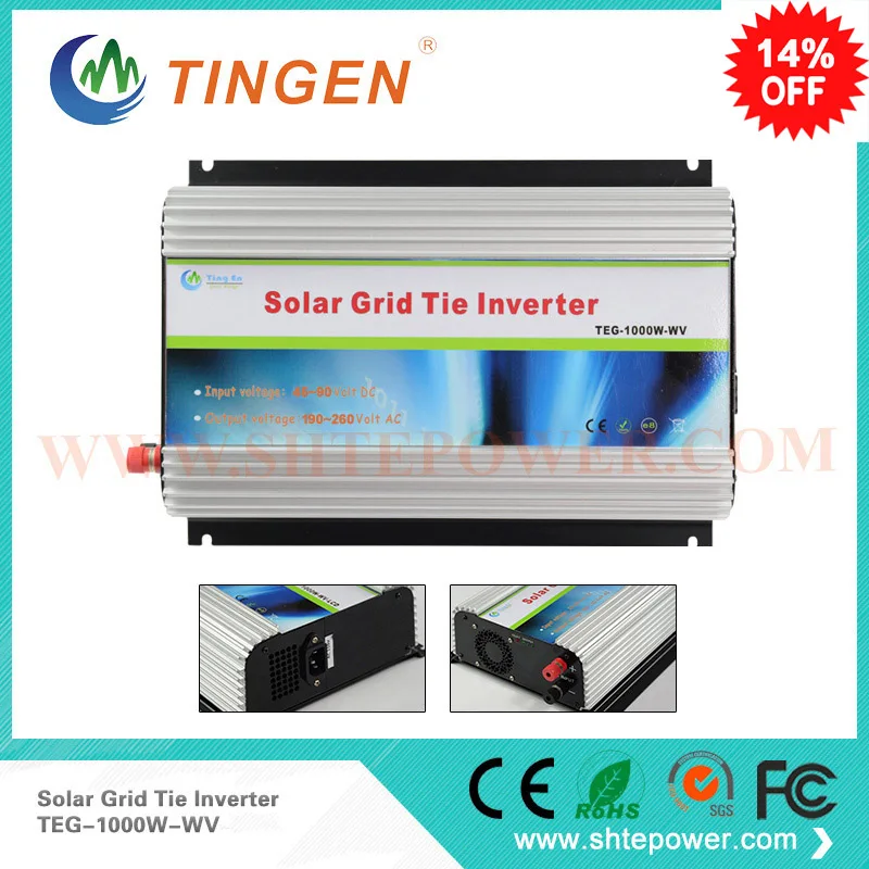 

Mppt solar chager controller inverter on grid tie 1000w 1kw dc input 45-90v 48v output 100v 110v 120v 220v countries use
