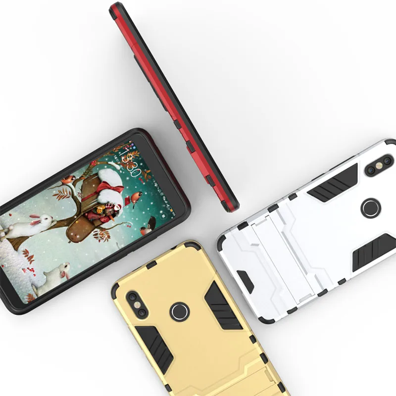 Чехол Whyes для Xiaomi Redmi S2 Note 3 s Pro мягкий силиконовый чехол-подставка армированный ПК