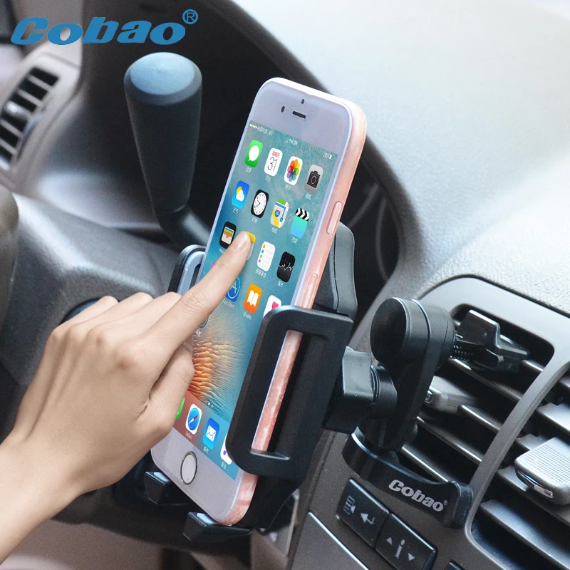 

Cobao Universal Car Phone Holder 360 Adjustable Car Mount Holder Air Vent Mobile Phone Holder Stand for iPhone 8 7 6 Samsung