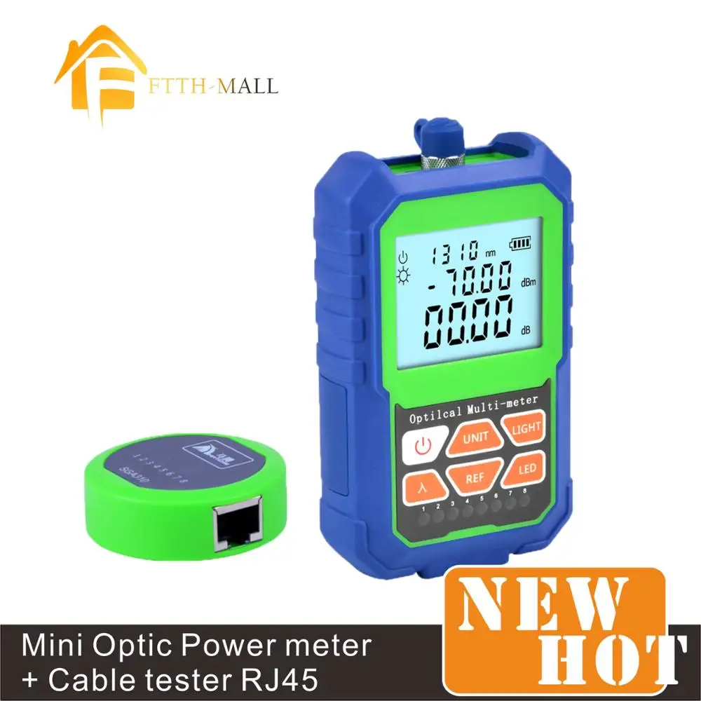 

Mini fiber optic power meter mx7a -70~+3dBm with LED Light RJ45 Cable tester