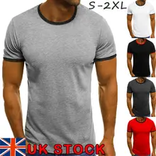 Men's Gym Slim Fit Summer Casual Short Sleeve Muscle Yoga Short Sleeve Shirts