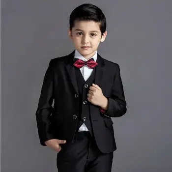 

2017 Gentleman wind fashion baby boys kids blazers boy suit for weddings prom formal black/navy blue dress wedding boy suits