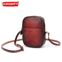 Роскошная модная женская маленькая сумка, новая женская сумка из натуральной кожи с диагональным крестом из воловьей кожи, мини-сумка из мягкой кожи, небольшие сумочки с клапаном