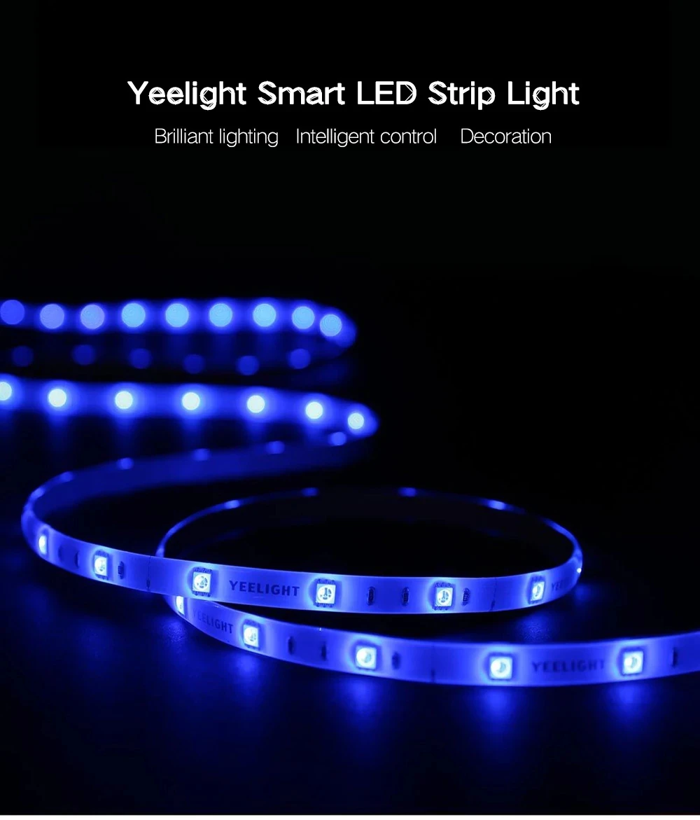 New Xiaomi Mijia Yeelight Light Strip Plus Upgrated Version Smart Extension LED Strip Light Band work to mi home app