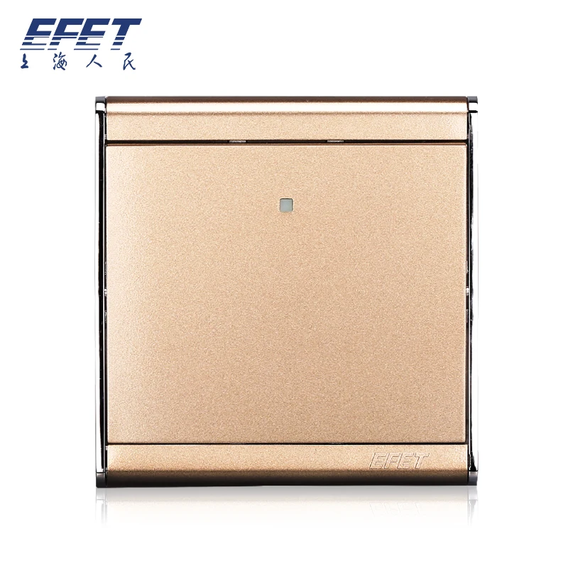 Luxury Wall Switch Panel, Light Switch,1 Gang 2 Way Push Button 16A,110