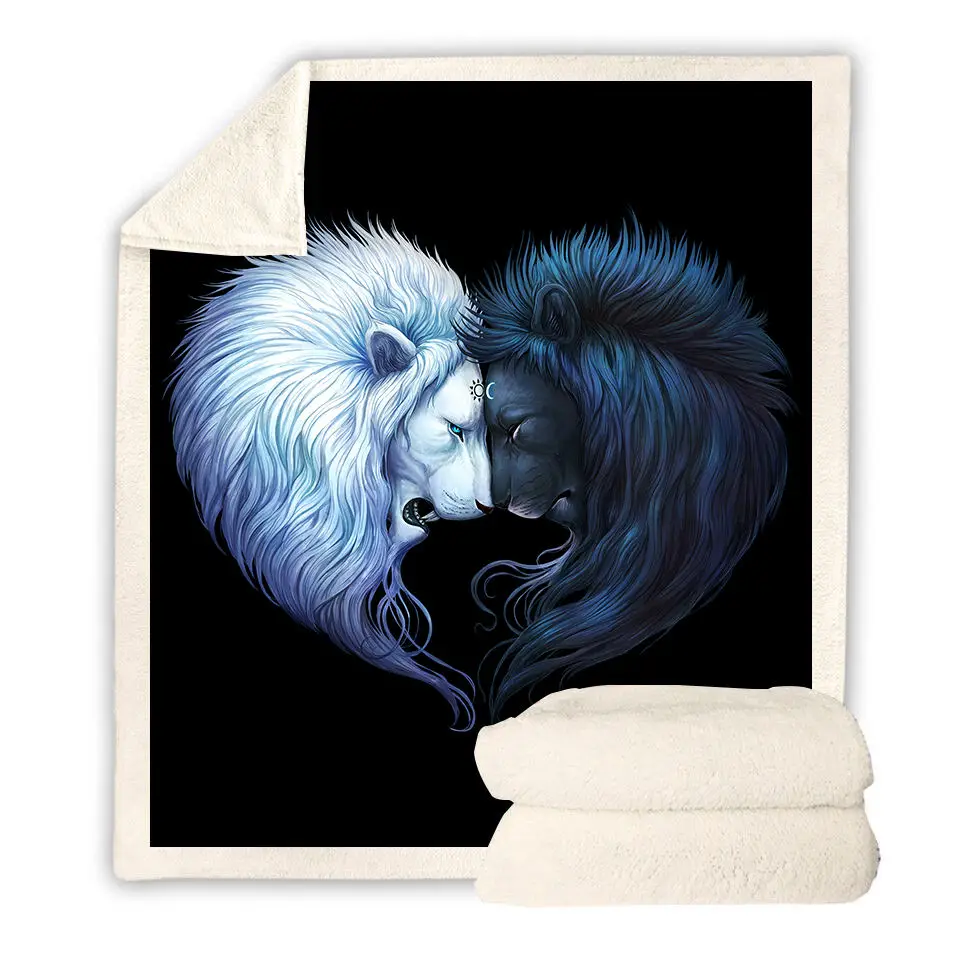 أسود الأسد السفر الأزياء رمي بطانية 3D طباعة أفخم المحمولة شيربا الصوف ستوكات كنبة مكتب لحاف طفل الكبار سوبر لينة أسود الأسد السفر الأزياء رمي بطانية 3D طباعة أفخم المحمولة شيربا الصوف ستوكات كنبة مكتب لحاف طفل الكبار سوبر لينة