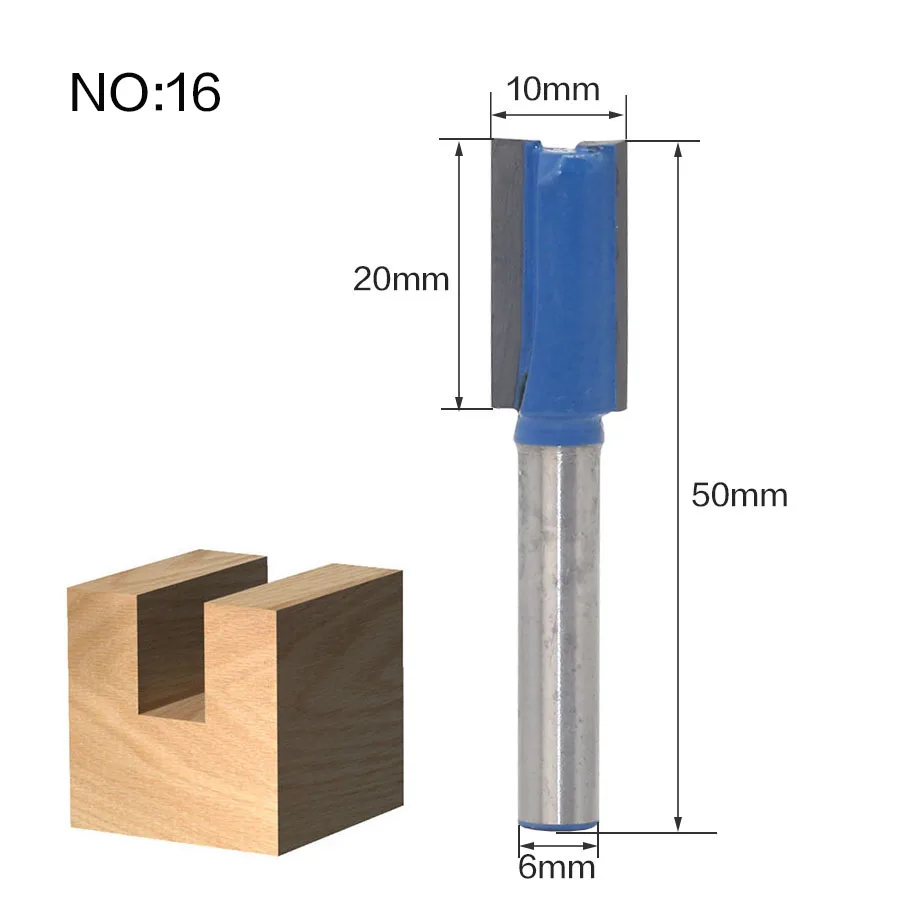 1 шт. 6 мм хвостовик древесины фрезы прямой концевой фрезы триммер очистки заподлицо отделка угловая круглая бухта коробка биты инструменты фрезы
