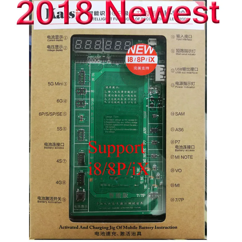 Плата активации аккумулятора телефона пластина зарядный USB кабель для iPhone X 8 8plus 7
