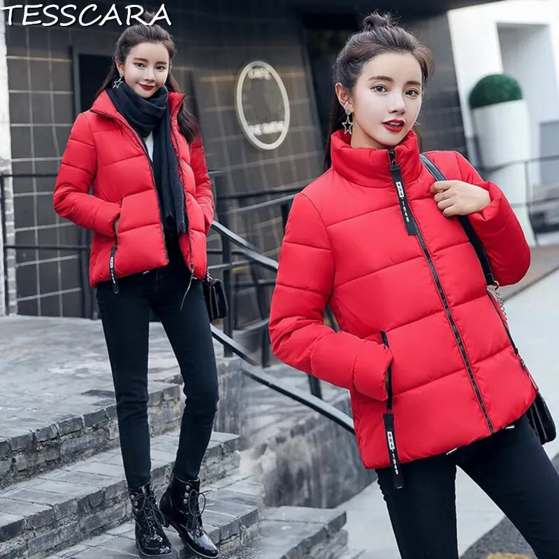 

TESSCARA Women Autumn & Winter Turtleneck Parka Coat Female Warm Basic Jacket Feminine Windbreaker Outerwear & Coats Plus Size