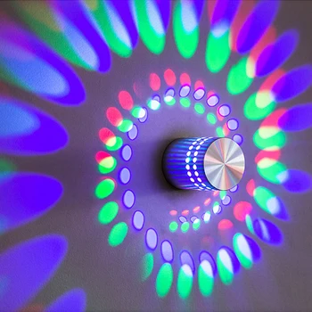 

BD073 Led Rotary Aluminum Wall Lamp Creative Decorative Wall Lamp Background Stair Wall Lamp Outdoor Waterproof Remote Control