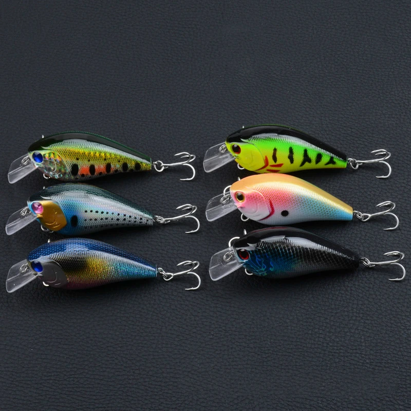

6Pcs/Lot High Quality Crankbait Crank Lures 8cm/14.9g Lifelike Sea Fishing Baits Artificial Hard Isca Wobblers For Pike Fishin