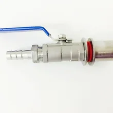 1/" 304 нержавеющая сталь Безшовный компактный шаровой клапан& Barb-Homebrew пивной чайник горшок