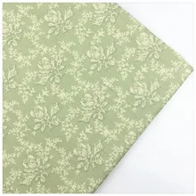 Syunss, старый зеленый сзади Ретро Роза печати Хлопок Ткань DIY Tissu лоскутное Telas шитье детские игрушки постельные принадлежности одеяло Ткань Ремесло Tecido