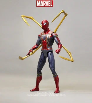 

Disney Marvel Avengers Spider Man 15cm Action Figure Posture Model Anime Decoration Collection Figurine Toys model children gift