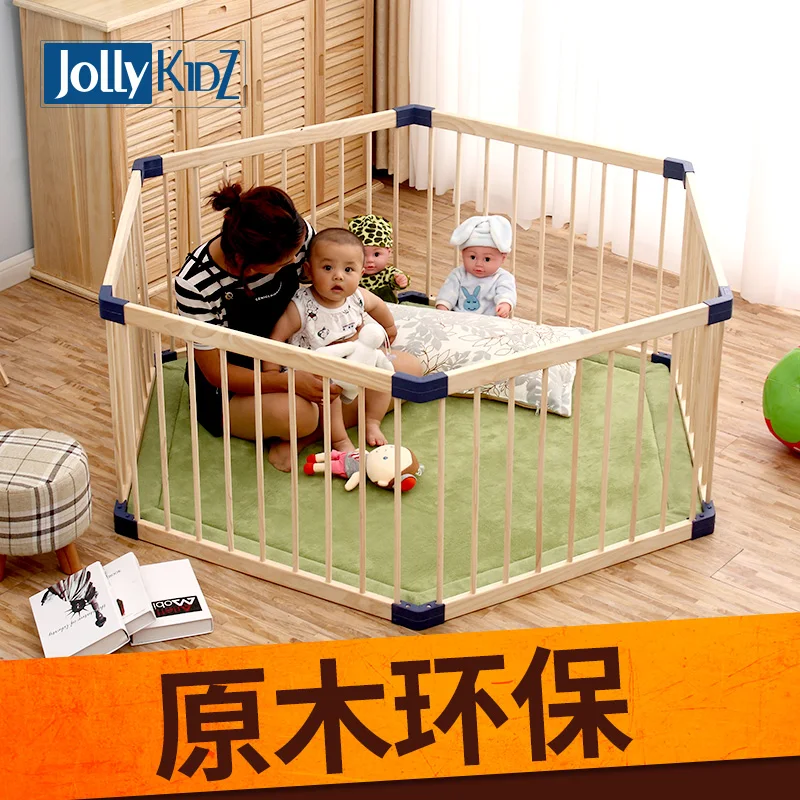 solid wood baby playpen Indoor Children's Game Fence, Baby Crawl, Toddler's Baby's Solid Wood Safety Fence