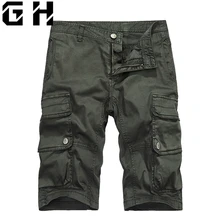 Мужские тефлоновые Камуфляж Армейская военная форма короткие мужские плюс карманы повседневные шорты летние военные тактические шорты с накладными карманами