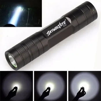 

skywolfeye Fashion High Quality Mini 3500 Lumen 3 Modes Q5 LED 18650 Flashlight Torch Lamp Light Drop Shipping 6.1