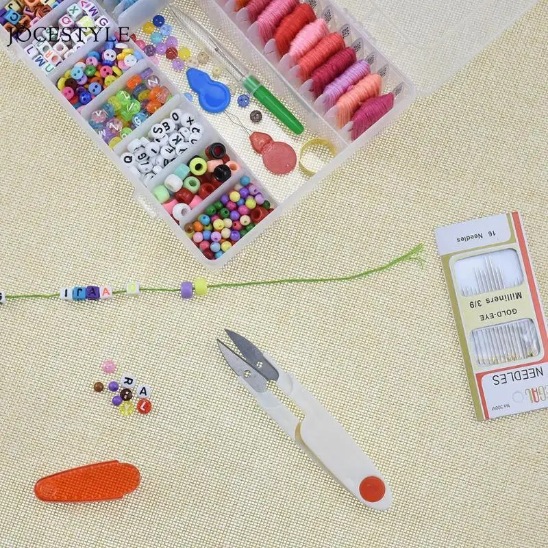 851 шт Детские креативные DIY бусины игрушка со всем аксессуаром набор для рукоделия ожерелье браслет Изготовление ювелирных изделий Прямая поставка