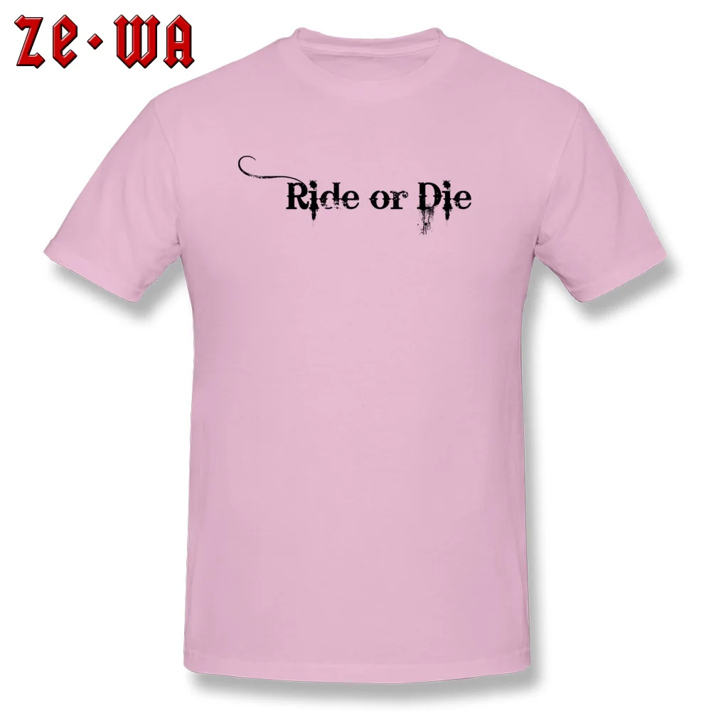 Rider or Die 100% Cotton Man Short Sleeve Tops Shirts 3D Printed Summer Autumn Tshirts Classic Tees Latest O-Neck Rider or Die pink