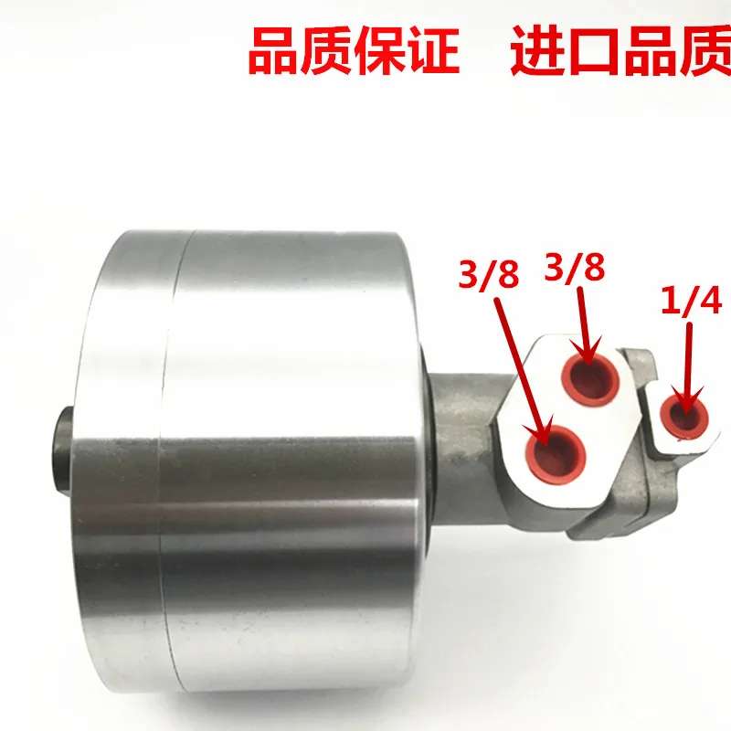 

Medium and solid hydraulic rotary cylinder, hydraulic chuck, cylinder, three jaw cylinder.