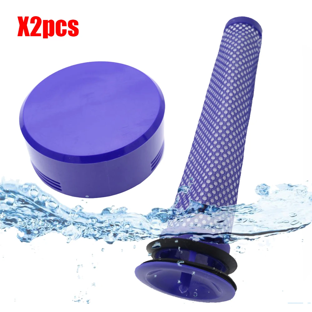 

2pcs HEPA Filter for Dyson V7 V8 Cordless Post- Filter Vacuum Cleaner Accessories and Filter Bundle Includes Pre-Filter