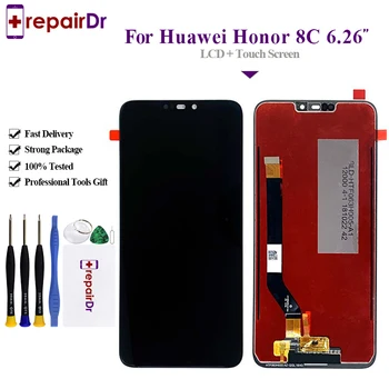 

2018 Newest For Huawei Honor 8C LCD Display Touch Screen Digitizer Assembly For Huawei Honor 8C LCD BKK-AL10 Screen With Frame