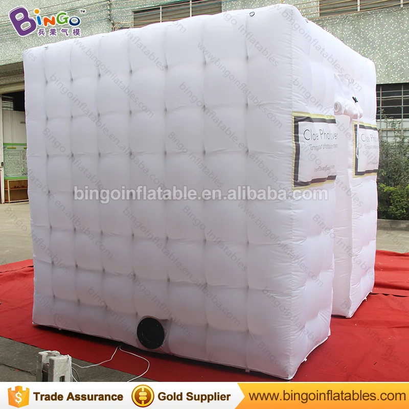  2.4 Meters cube mobile inflatable mirror photo booth tent with FREE LOGO print