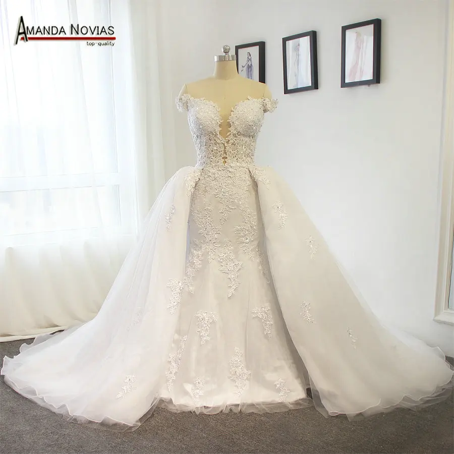 

Stunning China Wedding Dresses Luxury Arabic Wedding Dress With Detachable Train