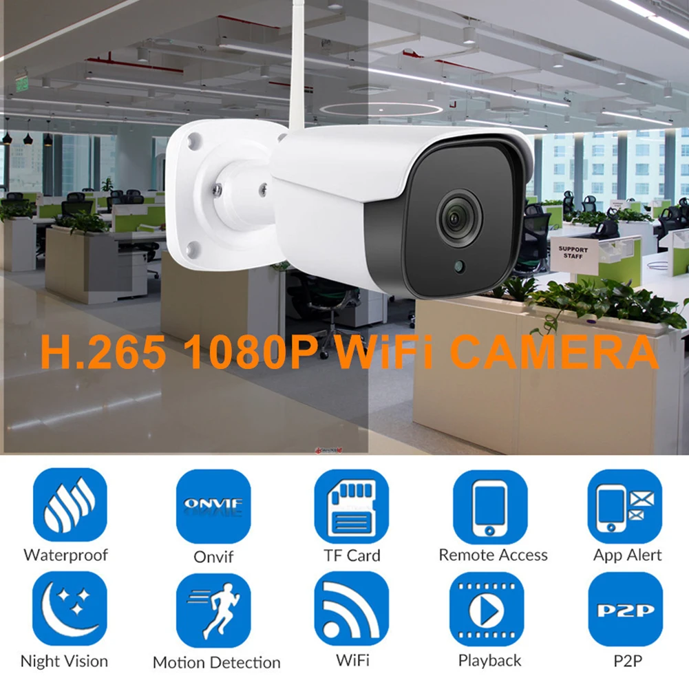 

Outdoor Security Camera Home Motion Detection Practical Wireless Network Easy Install Waterproof High Definition Night Vision