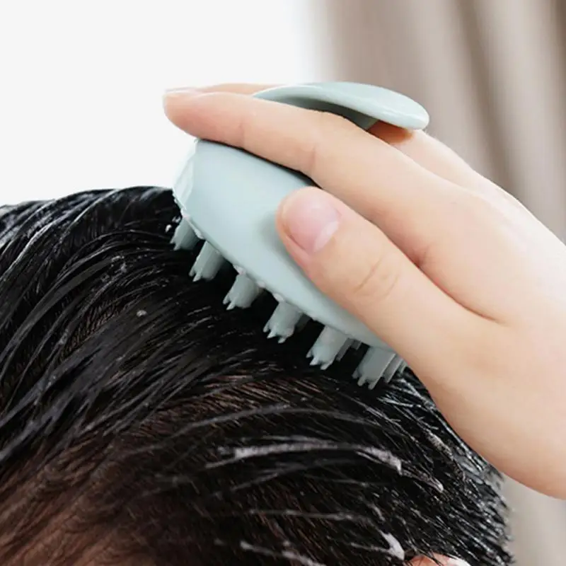

Mini Scalp Massager Brush Dandruff Silicone Wet Or Dry Home Shampoo Scrubbing Scalp Massager Brush