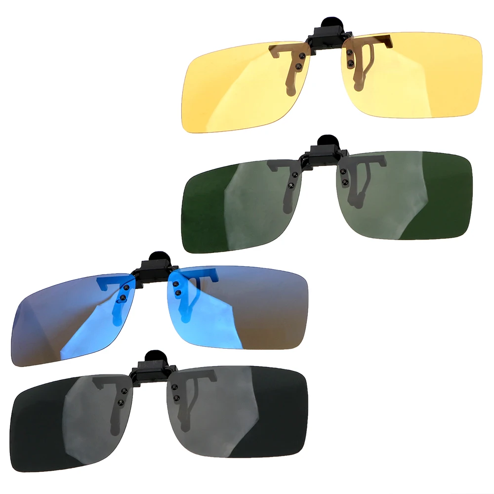 Car Driver GogglesClip On Sunglasses Anti-UVA UVB Polarized Sun Glasses Interior Accessories Driving Night Vision Lens Car Driver GogglesClip On Sunglasses Anti-UVA UVB Polarized Sun Glasses Interior Accessories Driving Night Vision Lens