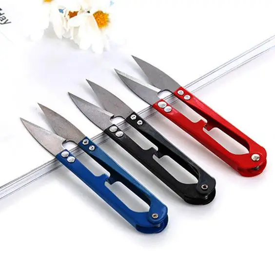 

Type v embroidery scissors v small household scissors for thread cutting use mini cut sewing garment cross stitch scissors