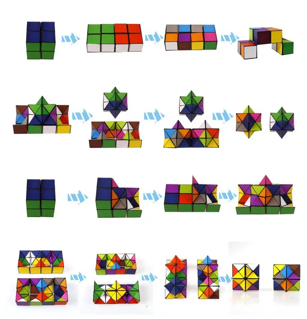 2021 New Fashion Hot sales High Quality Cube Toys Time-limited Infinity cube Star Cube 2-in-1 Cube Unlimited Transforming Cube 2