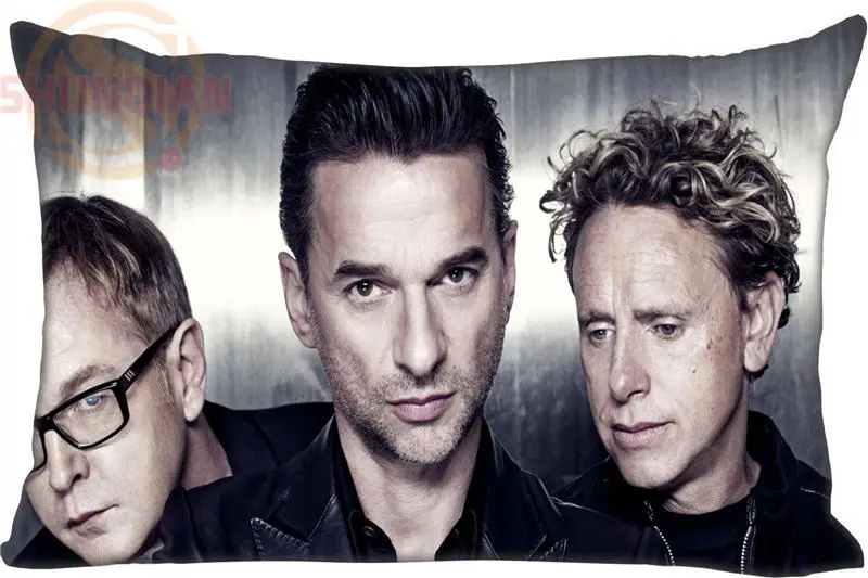 

Custom Pillowcase Depeche Mode Music Band rectangle Zipper Pillow Throw Pillow Case Cover 45x35cm(One Side) Printed