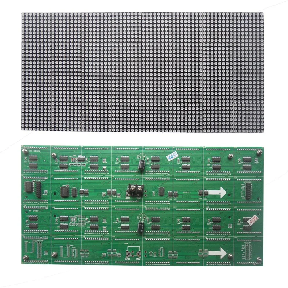

Factory direct sales 3.75 lattice module double color 304mm*152mm 64*32pixels 44321dots/m2